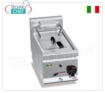 Technochef - ELECTRIC COUNTER FRYER, 1 TANK of 10 litres, Mod.E6F10-3BS ELECTRIC COUNTER FRYER, BERTOS, PLUS 600 Line, FAST FRY - HIGH POWER Series, 1 TANK of 10 litres, V.400/3+N, Kw.9.00, Weight 16 Kg, dim.mm.300x600x290h