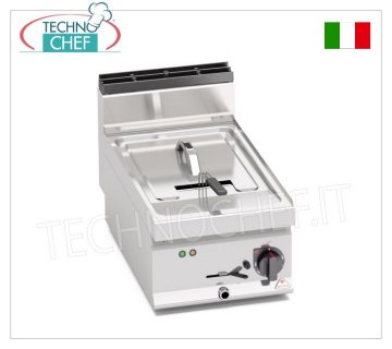 TECHNOCHEF - ELECTRIC COUNTER FRYER, 1 TANK of 10 litres, Mod.E7F10-4B ELECTRIC COUNTER FRYER, BERTOS, MACROS 700 Line, TURBO Series, 1 TANK of 10 litres, V.400/3+N, Kw.6.00, Weight 22 Kg, dim.mm.400x700x290h
