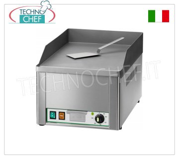 FIMAR - Professional Electric Countertop Fry Top, Smooth Plate, Mod.FRY1L ELECTRIC TABLE GRIDDLE, 1 MODULE with SMOOTH SANDBLASTED STEEL PLATE, THERMOSTATIC CONTROL from 50° to 300°C, V 230/1, Kw 3.00, external dimensions. mm 335x570x300h
