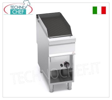 TECHNOCHEF - GAS VAPOR-WATER GRILL, 1 module on OPEN CABINET, Mod.G9WG40M GAS VAPOR-WATER GRILL, BERTOS, MAXIMA 900 line, WATER GRILL series, 1 module on OPEN CABINET with 350x630 mm COOKING AREA, 12.00 kW thermal power, 60 kg weight, dim.400x900x900hmm
