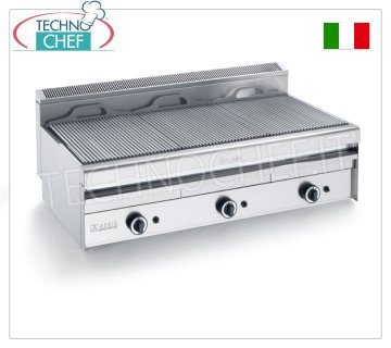 VAPOR GAS GRILL TOP version, 3 Modules - ARRIS - 550 SERIES - Request a Quote VAPOR GAS GRILL, TOP version, 3 MODULES with independent controls with 1155x410 mm COOKING ZONE, complete with rod grill, 20.7 kw thermal power, 75 kg weight, external dimensions 1195x550x315h mm