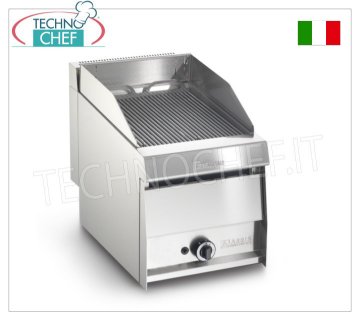 VAPOR GAS GRILL TOP version, POWER Line, 1 Module - ARRIS - 700 Series - Request a Quote GRILL VAPOR GAS TOP version, POWER line, 1 module with 390x470 mm COOKING ZONE, complete with rod grill, device for adjusting the hob, 10.5 kw thermal power, weight 50 Kg, dim.420x700x440hmm