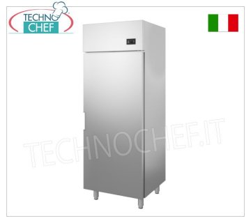 Technochef - Refrigerated Cabinet 1 Door, 600 lt, Ventilated, Temp.-15°/-18°C, Class D Freezer-Freezer Cabinet 1 Door, Professional, external structure in stainless steel, 600 lt, Temp.-15°/-18°C, ECOLOGICAL in Class D, Gas R290, ventilated, V.230/1, Kw.0, 48, weight 70 kg, dim.mm.720x700x2020h