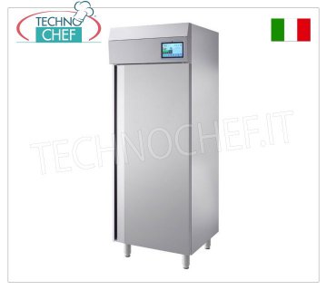 SANITIZING FRIDGE CABINET with OZONE GENERATOR, 1 Door, 900 lt., Temp.0/+10°C Sanitizing refrigerator cabinet with ozone generator 1 door, Professional, capacity 900 liters, temperature 0°/+10°C, ventilated refrigeration, ECOLOGICAL Gas R290, V.230/1, Kw.0.38, Weight 90 Kg, dimensions mm 790x1010x2090h