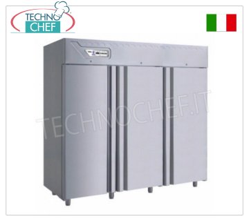 Removable 3-door freezer, 2100 lt 3 door freezer, removable, ventilated, temp. -10°-25°, 2100 litres, 304 stainless steel
