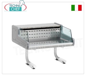 REFRIGERATED DISPLAY CABINET on SUPPORT WITH WHEELS, SELF-SERVICE open version, mod.VRS7 REFRIGERATED DISPLAY CABINET on SUPPORT WITH WHEELS, SELF-SERVICE open version, STATIC, temperature +4°/+6°C, VR2000 line, complete with refrigeration unit, V.230/1, Kw.0,441, dim.mm.1000x930x900h