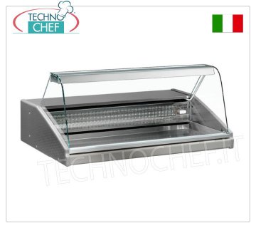 REFRIGERATED COUNTER DISPLAY CABINET, version with CURVED GLASS, mod. VRY8FISH REFRIGERATED COUNTER DISPLAY CABINET, version with CURVED GLASS, STATIC, temperature +2°/+6°C, VR2005 line, complete with refrigeration unit and lighting, V.230/1, Kw.0,441, dim.mm.1000x990x650h