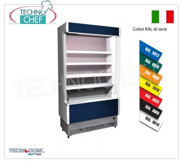 Wall Mounted Display Refrigerator, VULCANO Line, 60 cm deep, 68 cm LONG, with and without refrigeration unit WALL DISPLAY FRIGOR, TECNODOM brand, VULCANO 60 line, with 4 adjustable shelves, upper neon LIGHTING, temperature +3°/+5°C, set up for REMOTE REFRIGERATION UNIT, V.230/1, Kw.0,044, Weight 100 Kg, dim.mm.680x602x1970h