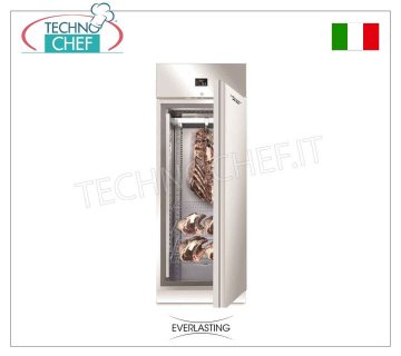 MEAT MATURATION CABINET, Stainless Steel, 1 Door, Max load 150 Kg, mod. STG MEAT 700 INOX Everlasting - Meat Maturation-Maturation CABINET, Stainless Steel, 1 DOOR, Max load 150 Kg, - Temp. 0°+10°C.- Gsas R452A, Dim. mm 750x850x2080h