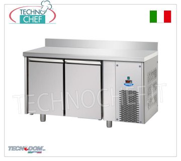 TECNODOM - FREEZING/FREEZER TABLE 2 doors with upstand, 310 lt. FREEZING/FREEZER TABLE 2 DOORS with BACKPACK, TECNODOM brand, capacity 310 litres, operating temperature -18°/-22°C, ventilated refrigeration, Gastro-Norm 1/1, V.230/1, Kw.0,655, Weight 100 Kg, dim.mm.1420x715x950h
