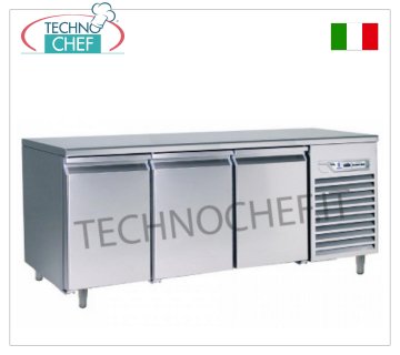 Removable refrigerated tables Removable refrigerated table, 3 doors, ventilated, temp. -2°+8°, lt.441
