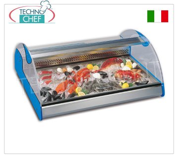 Technochef - REFRIGERATED COUNTER DISPLAY CABINET with SLIDING DOORS, temp.+1°/+5°C, Static Refrigerated counter display case with sliding doors, temperature +1°/+5°C, static refrigeration, internal lighting, V.230/1, Kw.0.31, Weight 47 Kg, dim.mm.720x900x430h