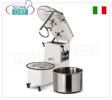 18 Kg SPIRAL MIXER, with LIFTABLE HEAD and REMOVABLE BOWL -- REQUEST A QUOTE 18 kg spiral mixer with lifting head and 20 liter removable bowl, V 230/1, kW 0.90, weight 85 kg, dim. mm 697x390x702h