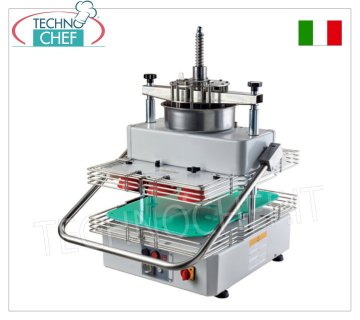 Countertop rounder for 14 pizza loaves from 110 to 150 g, professional semi-automatic Semi-automatic divider-rounder for 14 pizza loaves from 110 to 150 grams, V.230/1, kw 0.30, dimensions 618x736x973h mm
