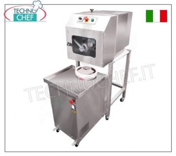Divider-Rounder for Dough: pizza, piadina, bread, sizes from 50 to 300 g, Automatic, Professional Automatic divider-rounder for pizza or bread dough, for pieces from 50 to 300 g, V.400/3+N,, Kw.1.3+1.7, Weight 151 kg, dim.mm.660x880x1490h