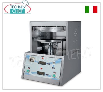 Hot pizza moulder with 330 mm diameter discs, mod. PF33 Formatrice for broth pizza, diam. 330 mm, V 400/3, kW 3.6, dim. mm 560x430x750h, weight 100 kg
