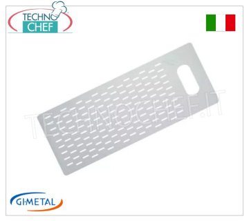 Gi-Metal - Perforated aluminum board for pizza by the metre, Blue Line, dim. 25x50cm Perforated aluminum board for pizza by the metre, Blue Line, dim. 25x50cm