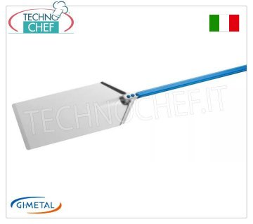 Gi-Metal - Aluminum shovel for Roman pliers, Blue Line, handle length 30 cm Aluminum shovel for Roman pinsa, Blue Line, light, flexible and resistant, dim. 230x400 mm, handle length 300 mm.