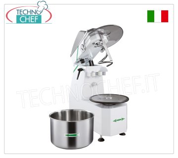 Fimar - 18 Kg SPIRAL MIXER with lifting head and removable bowl, mod.18SR 18 kg spiral mixer with lifting head and 22 liter removable bowl, 1 speed, V.400/3, kW 0.75, weight 57 kg, dim.mm.653x380x750h