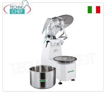 Fimar - 25 Kg SPIRAL MIXER with lifting head and removable bowl, mod.25SR 25 kg spiral mixer with lifting head and 32 lt removable bowl, 1 speed, V.400/3, kW 1.5, weight 96 kg, dim.mm.762x420x864h