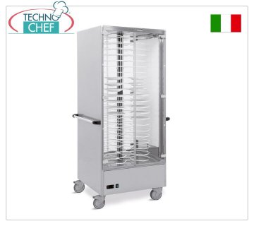Hot plate trolley, capacity 88 plates with a max diameter of 310 mm HOT PLATE TROLLEY in version with 60 MM PITCH PLATE GRID. for a MAXIMUM of 88 PLATES with DIAMETER from 240 to 310 mm., ventilated heating with temperature between +30/+60 °C, V.230/1, Kw. 2.0, dim.mm. 830x770x1900h
