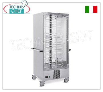 Refrigerated plate trolley, capacity 88 plates with a max diameter of 240 mm REFRIGERATED DISH-HOLDER TROLLEY, version with 60 MM PITCH DISH-HOLDER GRIDS. for a MAXIMUM of 88 PLATES with DIAMETER from 180 to 240 mm., working temperature between +6/+10 °C, V.230/1, Kw.0.7, dimensions mm.830x770x1900h