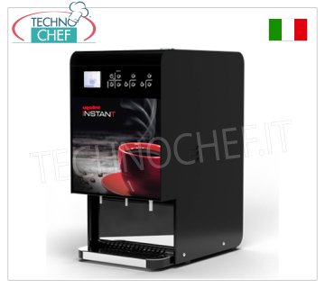 TECHNOCHEF - Hot drinks dispensers, machine for freeze-dried products Automatic dispenser for water-soluble products, with 3 dispensers, electronic display, V.230/1, kw 1.10, dimensions mm: 270x390x520h