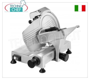 FIMAR - Gravity/inclined aluminum slicer, blade Ø 300 mm, Professional, Mod.HBS-300 Gravity slicer, made of aluminum alloy, blade diameter 300 mm, complete with fixed sharpener, V 230/1, Kw 0.25, dim. mm. 840x490x440h