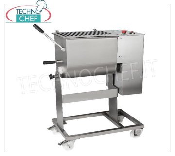 FIMAR - Stainless steel meat mixer, 1 blade, max bowl capacity 75 Kg, mod.75C1PN Stainless steel meat mixer, with 75 kg tilting bowl, removable shovel, V.400/3, 1.5 kW, weight 85 kg, dim.mm.980x520x1020h