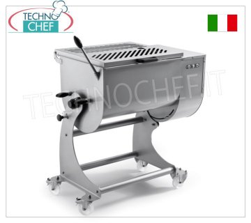 SIRMAN - Stainless steel meat mixer, 120 kg bowl capacity, mod.120XPBA Stainless steel meat mixer, bowl capacity 120 Kg, removable stainless steel blades, V.400/3, Kw.1,1, Weight 138 Kg, dim.mm.1092x700x1030h