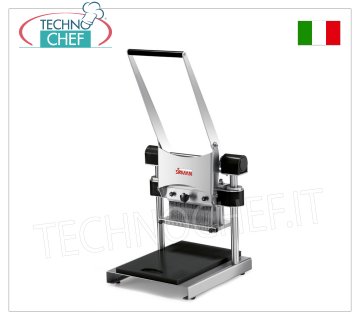 Meat tenderizer Manual knife group with 32 blades MANUAL meat tenderizer, with STAINLESS STEEL knife unit with 32 blades, POLYETHYLENE work surface 300x450 mm, dimensions 400x450x907h mm