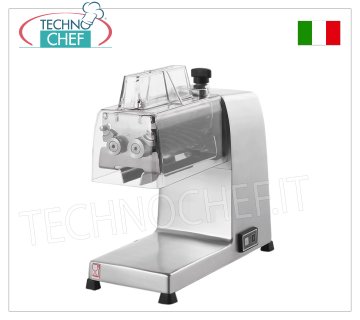 Electric meat tenderizer with 2 rollers equipped with 44+44 blades, max thickness to be introduced 20 mm ELECTRIC meat tenderizer, with ROLLERS of 44+44 STAINLESS STEEL blades, max insertable thickness mm 20, V.230/1, kw 0.40, dimensions mm 200x450x440h