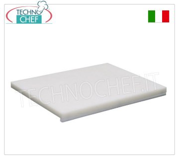 Technochef - Polyethylene chopping boards with stop, thickness 25 mm Polyethylene cutting board with stop
