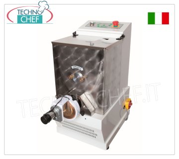 FIMAR - Professional EXTRUDED FRESH PASTA MACHINE, with 8 Kg bowl, pasta cutter and stand as standard, mod. MPF8N Tabletop EXTRUDED FRESH PASTA machine - with tank for 8 Kg of dough, Hourly yield 25 Kg, Complete with: ELECTRONIC PASTA CUTTER, V. 230/1-V.400/3+N, Kw 1.0, Weight 87 Kg, Dimensions mm 450x720x750h