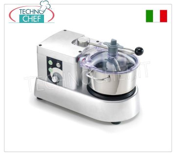 SIRMAN - Professional Cutter with 3.3 liter bowl, Mod.CTRONIC4VT Professional cutter with 3.3 liter stainless steel bowl, stabilized speed variator from 600 to 2800 rpm, V.230/1, Kw.0.35, Weight 13 Kg, dim.mm.457x251xx300h