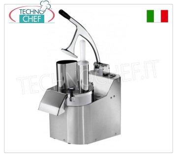 Fimar - Professional electric table cutter, Mod.TV2000R Industrial electric vegetable cutter with AISI 304 stainless steel body and mouth, without discs, V 230/1, kw 0.37, dim. mm 220x610x520h
