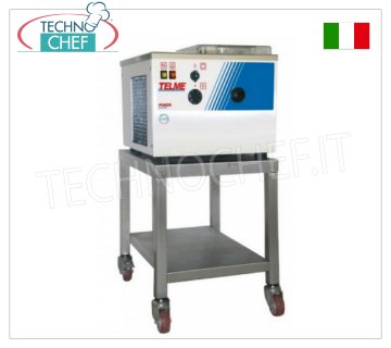 TECHNOCHEF - Professional table-top ice cream, sorbet and granita machine, Mod.POKER MACHINE for: ICE CREAM, SORBET and SLUSH table with MANUAL EXTRACTION, CYCLE MIX CAPACITY 2.0 lt, hourly production: ICE CREAM 6-10 lt, SLUSH 16-20 lt, air cooling, V.230/1, Kw 1.0, dimensions 500x560x400h mm