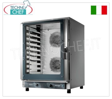 TECNODOM - Forno Convezione Elettrico 10 Teglie GN 1/1 o cm 60x40, dim.mm.840x920x1155h