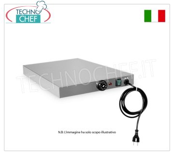 Piano caldo di mantenimento inox, dim.mm 500x500x60h