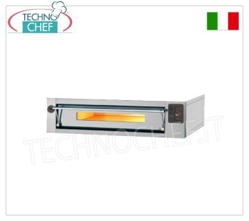 Forno pizza modulare elettrico, Linea EURO STAND, camera per 8 pizze da cm 123x63 con piano in refrattario