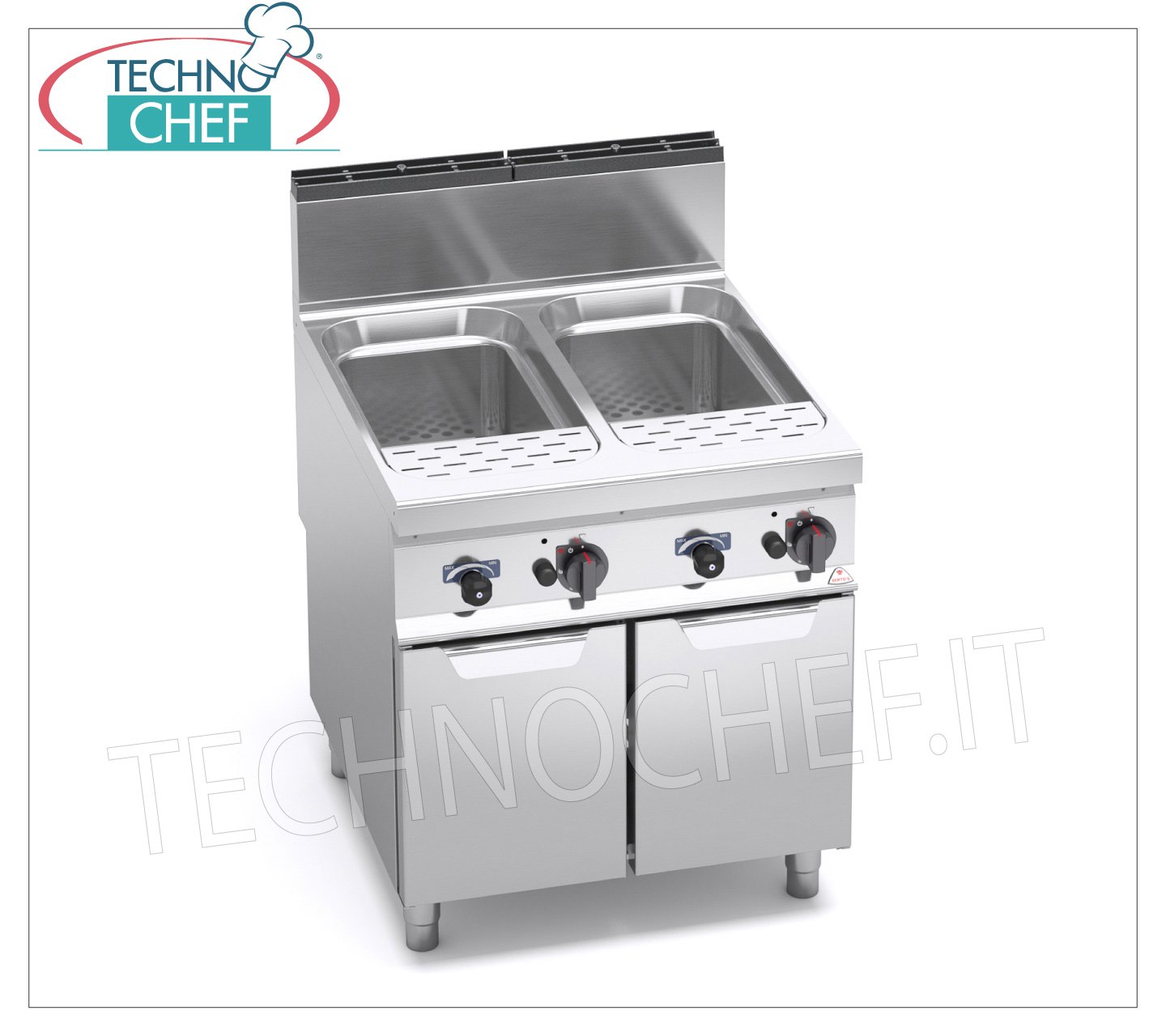 TECHNOCHEF- CUOCIPASTA ELETTRICO da BANCO, Vasca inox da lt.11