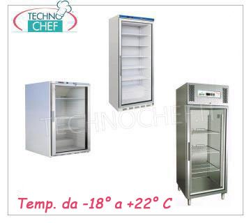 Glass door upright coolers/freezers 