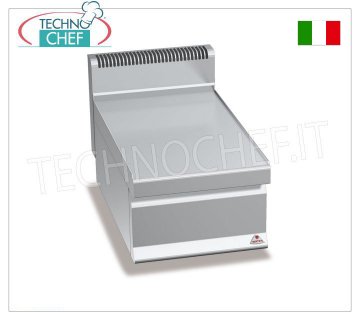 TECHNOCHEF - NEUTRAL TOP with DRAWER, 1 module of 400 mm, Mod.N7T4BC NEUTRAL TOP with EXTRACTABLE DRAWER, BERTOS, MACROS 700 Line, WORKING Series, 1 module of 400 mm, Weight 16 Kg, dim.mm.400x700x290h