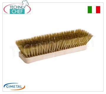 Gi.Metal - Replacement Brass Brush - mod.R-SP2 Spare part for brush mod.AC-SP2, with brass bristles, size 27x6.5cm