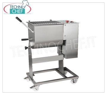 FIMAR - Stainless steel meat mixer, 1 blade, max bowl capacity 50 Kg, mod.50C1PN Stainless steel meat mixer, with 50 Kg tilting bowl, removable shovel, V.400/3, Kw.0.75, Weight 80 Kg, dim.mm.800x520x1020h