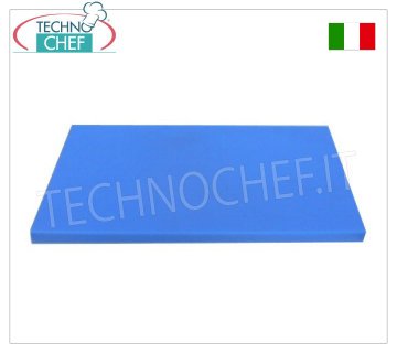 Technochef - Polyethylene cutting boards Polyethylene cutting board with stop, blue colour