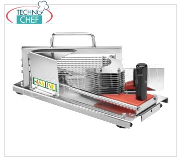 Tagliafrutta - verdure manuale inox con impugnatura in plastica, spessore taglio 5,5 mm