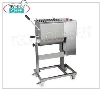 FIMAR - Stainless steel meat mixer, 1 blade, max bowl capacity 30 Kg, mod.30C1P Stainless steel meat mixer, with 30 Kg tilting bowl, removable shovel, V.400/3, Kw.0.75, Weight 49 Kg, dim.mm.700x420x1020h
