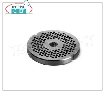 PERFORATED MOLD-PLATE in STAINLESS STEEL 304 for MEAT MINCER Type 22 Stainless steel mold plate for meat mincer Type 22, with 3.5 mm diameter holes.
