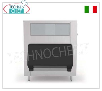 Deposito per ghiaccio, altamente isolato, capacità 550 Kg, Peso 142 Kg, dim.mm.1220x1128x1427h